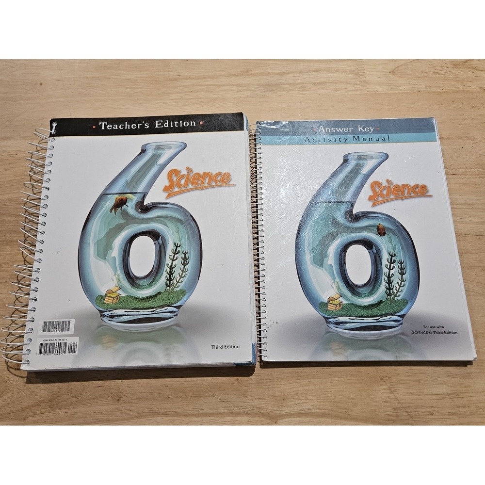 BJU Press Science 6 Teacher's Edition & Answer Key Activity Manual 3rd Ed
